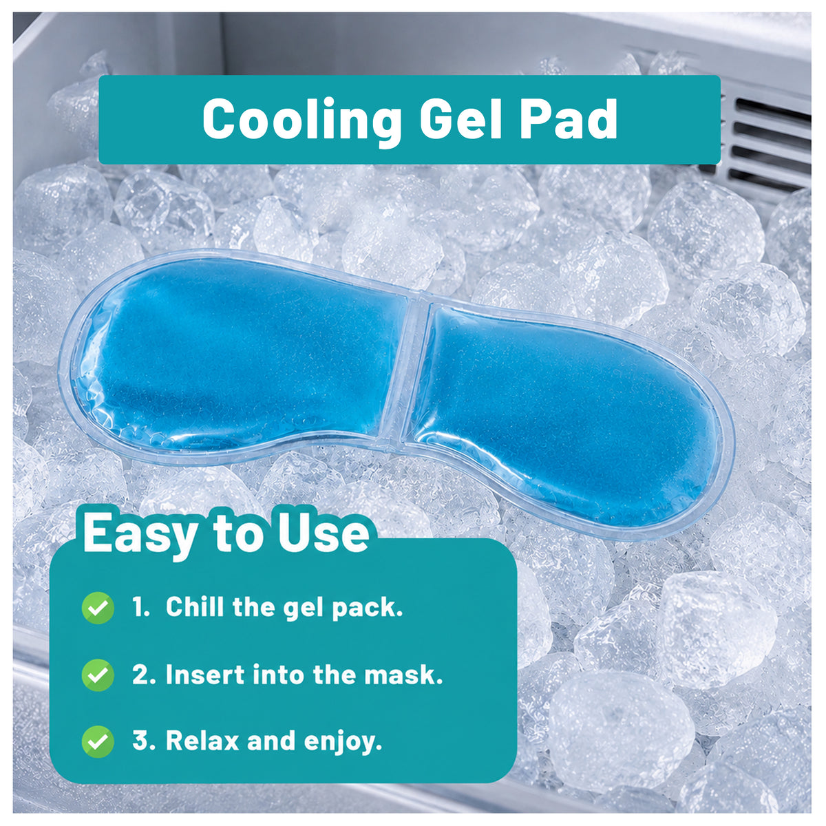 Unitash 2-in-1 Hot & Cold Eye Mask – Microwavable Hydro Gel Heated Eye Mask & Reusable Cooling Gel Insert for Dry Eyes, Puffy Eyes, Migraine & Headache Relief | Soft Plush Cover with Adjustable Strap
