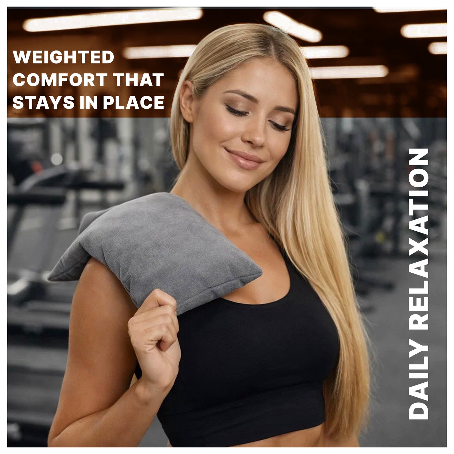 Microwavable Heating Pad for Period Cramps, Heating pad–Machine Washable Cover-Heating Pad, Portable Menstrual Microwave Heating Pad- Unscented (Grey Pillow)